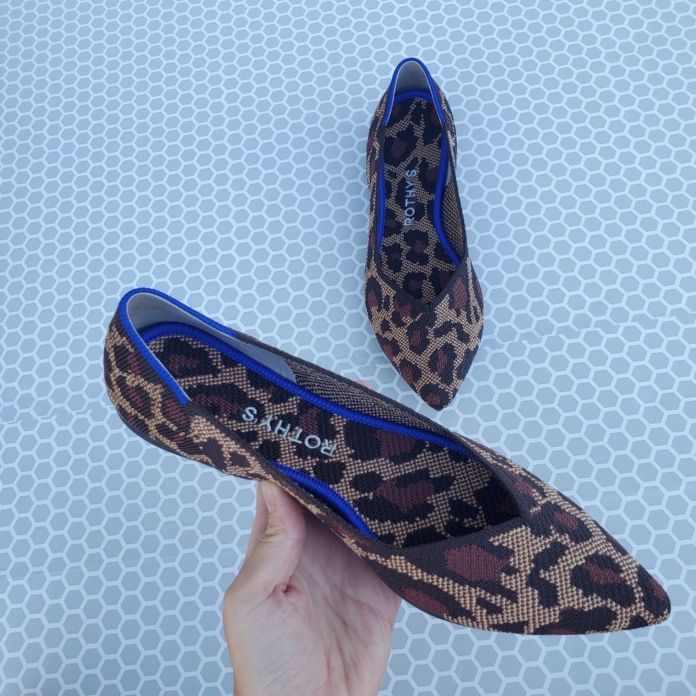 Rothys The Point Flat in Wildcat (Retired Print) Size 7-8